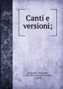 Canti e versioni; - Giacomo Leopardi