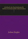 Lehrbuch der Buchhaltung fur hohere kommerzielle Lehranstalten. 1 - Julius Ziegler