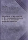 Histoire de la restauration et des causes qui ont amene la chute de la branche ainee des Bourbons. 9 - Jean Baptiste Honoré Raymond Capefigue