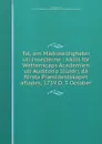 Tal, om Markwardigheter uti insecterne : hallit for Wettenscaps Academien uti Auditorio Illustri, da forsta Praesidentskapet aflades, 1739 D. 3 October - Carl von Linné