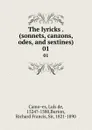 The lyricks . (sonnets, canzons, odes, and sextines). 01 - Luís de Camões