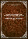 A literal translation of the Prophets from Isaiah to Malachi : with notes, critical, philological, and explanatory. V.2 - Robert Lowth