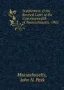 Supplement of the Revised Laws of the Commonwealth of Massachusetts, 1902 . - John H. Peck Massachusetts