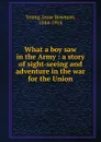 What a boy saw in the Army : a story of sight-seeing and adventure in the war for the Union - Jesse Bowman Young