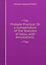 Probate Practice: Or a Compendium of the Statutes of Iowa, with Annotations . - William Edward Miller