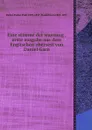 Eine stimme der warnung , erste ausgabe aus dem Englischen ubersest von Daniel Garn - Parley Parker Pratt Daniel Garn