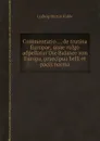 Commentatio ... de trutina Europae, quae vulgo adpellatur Die Balance von Europa, praecipua belli et pacis norma - L.M. Kahle