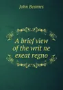 A brief view of the writ ne exeat regno - John Beames