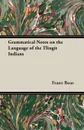 Grammatical Notes on the Language of the Tlingit Indians - Franz Boas