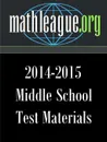 Middle School Test Materials 2014-2015 - Tim Sanders