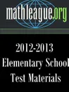 Elementary School Test Materials 2012-2013 - Tim Sanders