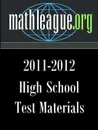 High School Test Materials 2011-2012 - Tim Sanders