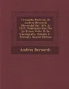 Cronache Forlivesi Di Andrea Bernardi (Novacula) Dal 1476 Al 1517. Pubblicate Ora Per La Prima Volta Di Su L.autografo, Volume 2 - Andrea Bernardi