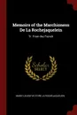 Memoirs of the Marchioness De La Rochejaquelein. Tr. From the French - Marie-Louise-Victoire La Rochejaquelein