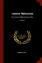 Lexicon Platonicum. Sive, Vocum Platonicarum Index; Volume 3 - Friedrich Ast