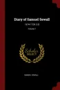 Diary of Samuel Sewall. 1674-1729. .-3.; Volume 1 - Samuel Sewall