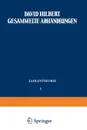Gesammelte Abhandlungen. Erster Band Zahlentheorie - David Hilbert