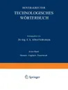 Technologisches Worterbuch - Na Hoyer, Na Kreuter, Alfred Schlomann