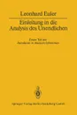 Einleitung in Die Analysis Des Unendlichen. Erster Teil - Leonhard Euler, H. Maser