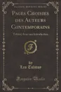 Pages Choisies des Auteurs Contemporains. Tolstoi; Avec une Introduction (Classic Reprint) - Leo Tolstoy