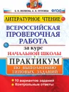 ВПР. Литературное чтение. Начальная школа. Практикум по выполнению типовых заданий - Е. В. Волкова, А. В. Птухина