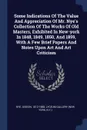 Some Indications Of The Value And Appreciation Of Mr. Nye.s Collection Of The Works Of Old Masters, Exhibited In New-york In 1848, 1849, 1850, And 1859, With A Few Brief Papers And Notes Upon Art And Art Criticism - Nye Gideon 1812-1888