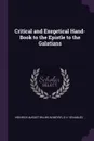 Critical and Exegetical Hand-Book to the Epistle to the Galatians - Heinrich August Wilhelm Meyer, G H. Venables