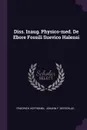 Diss. Inaug. Physico-med. De Ebore Fossili Suevico Halensi - Friedrich Hoffmann