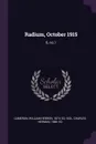 Radium, October 1915. 6, no.1 - William Herron Cameron, Charles Herman Viol