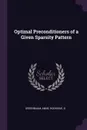 Optimal Preconditioners of a Given Sparsity Pattern - Anne Greenbaum, G Rodrigue