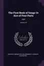 The First Book of Songs Or Airs of Four Parts. 1605; Volume 19 - Godfrey Edward Pellew Arkwright, Francis Pilkington