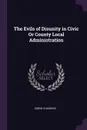 The Evils of Disunity in Civic Or County Local Administration - Edwin Chadwick