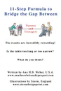 11-Step Formula to Bridge the Gap Between Parents and Teenagers. The results are incredibly rewarding. Is the table too long or too narrow. What do you think. - ANA H B WEBER