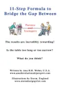 11-Step Formula to Bridge the Gap Between Parents and Teenagers. The Results Are Incredibly Rewarding. Is the Table Too Long or Too Narrow. What Do Yo - Ana H. B. Weber