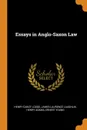 Essays in Anglo-Saxon Law - Henry Cabot Lodge, James Laurence Laughlin, Henry Adams