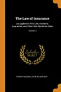 The Law of Insurance. As Applied to Fire, Life, Accident, Guarantee, and Other Non-Maritime Risks; Volume 2 - Frank Parsons, John Wilder May