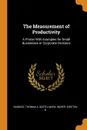 The Measurement of Productivity. A Primer With Examples for Small Businesses or Corporate Divisions - Thomas A Barocci, Mark Soeth, Kirsten R Wever