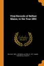 Vital Records of Belfast Maine, to the Year 1892 - Belfast Belfast, Alfred Johnson