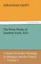 The Prose Works of Jonathan Swift, D.D. - Jonathan Swift
