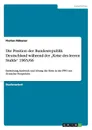 Die Position der Bundesrepublik Deutschland wahrend der .Krise des leeren Stuhls