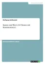 Kanon und Wert (10 Thesen mit Kommentaren) - Wolfgang Ruttkowski