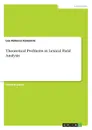 Theoretical Problems in Lexical Field Analysis - Lea Rebecca Kawaletz