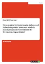 Die europaische Gemeinsame Aussen- und Sicherheitspolitik. Inwieweit wird die nationalstaatliche Souveranitat der EU-Staaten eingeschrankt. - Hendrik M. Buurman