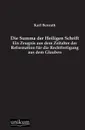Die Summa Der Heiligen Schrift - Karl Benrath