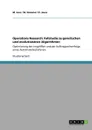 Operations Research. Fallstudie zu genetischen und evolutionaren Algorithmen - M. Joos, M. Hommel, D. Jauss