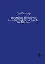 Deutscher Weltberuf - Paul Natorp