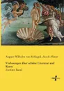 Vorlesungen uber schone Literatur und Kunst - August Wilhelm von Schlegel, Jacob Minor