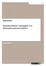 Kartellrechtliche Zulassigkeit von Marktinformationsverfahren - Oleg Fedunov