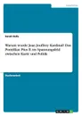 Warum wurde Jean Jouffroy Kardinal. Das Pontifikat Pius II. im Spannungsfeld zwischen Kurie und Politik - Sarah Heitz