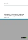 Nachhaltigkeit - von der Genese des Begriffs zur Nachhaltigkeit als systemischer Ansatz - Silvia Schein